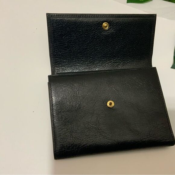 New WITTCHEN BLACK GENUINE ITALIAN LEATHER Italy Collection TRI FOLD WALLET - Picture 12 of 14